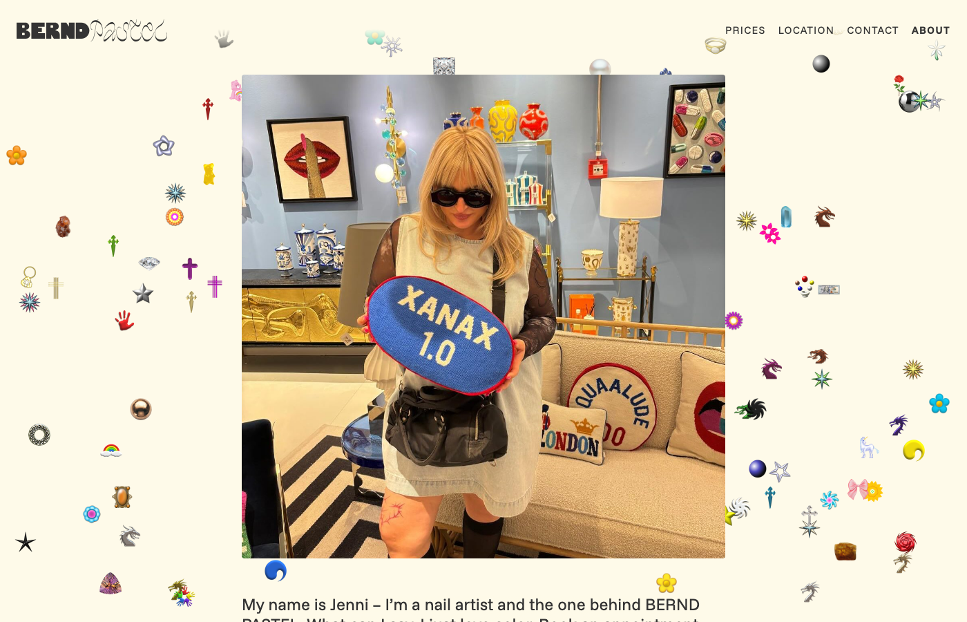 About page for Jenni Oxendine.