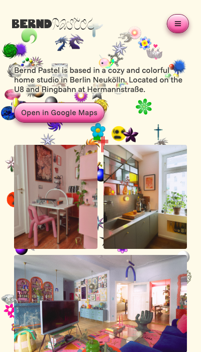 Location page on mobile.