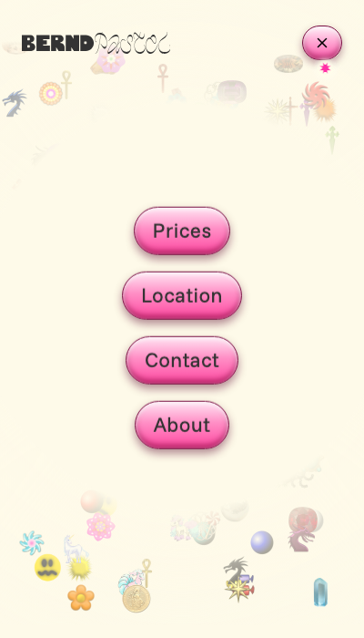 Mobile navigation open.