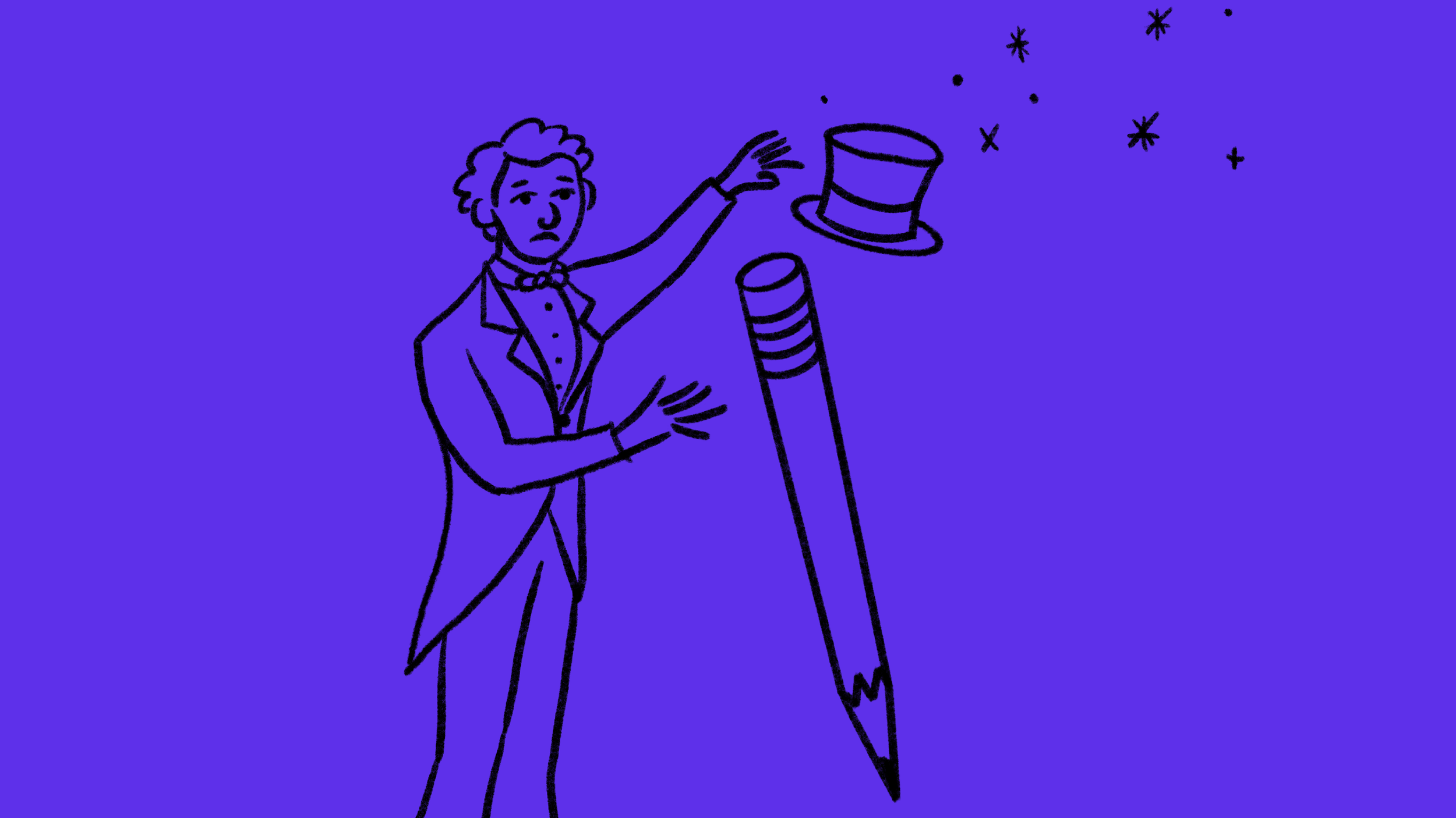 The word for animation is “sketching trick.”