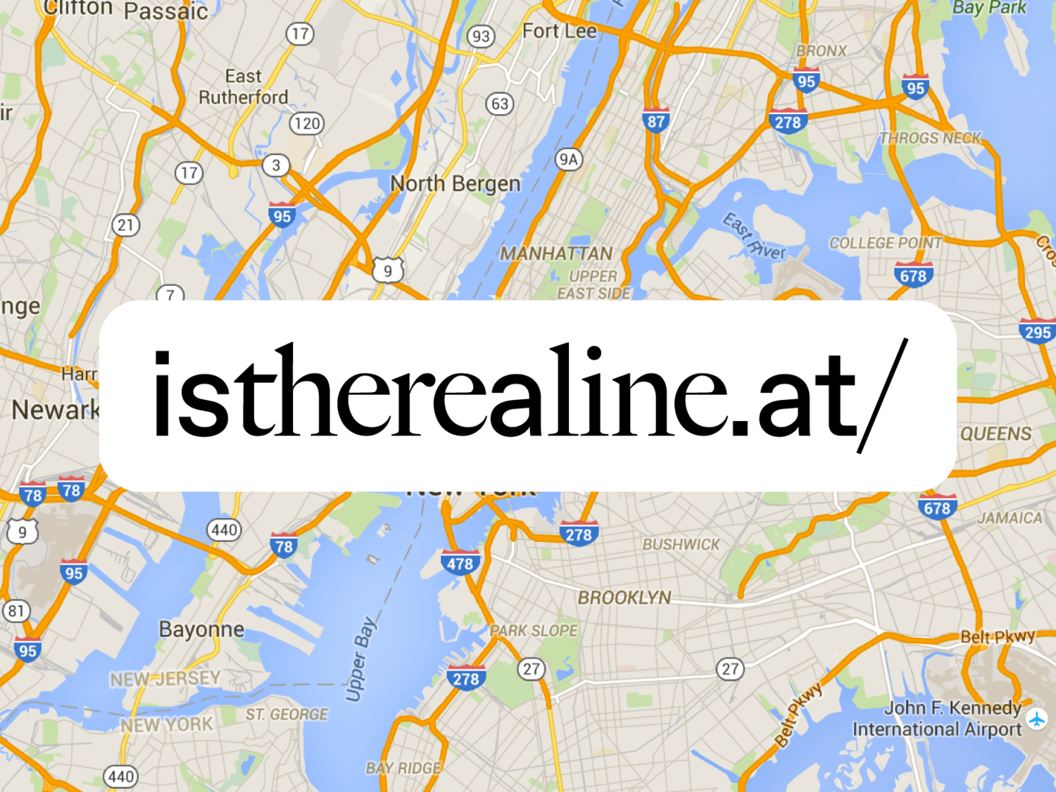 An app that allows you to check if there’s a line.