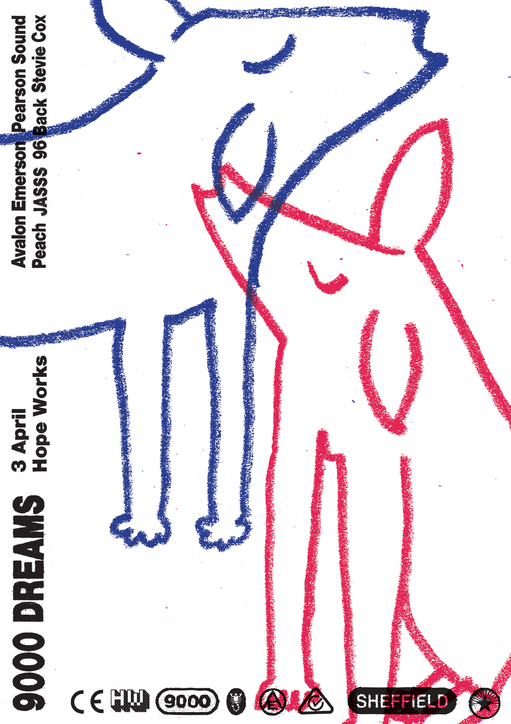 Avalon Emerson, Pearson Sound, Peach, JASSS, 96 Back, Stevie Cox - 3 April at Hope Works