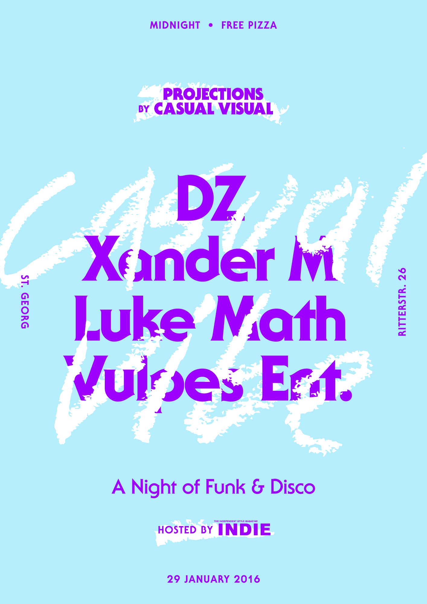 Casual Vibe: A Night of Disco &amp; House - 29 January at St. Georg
