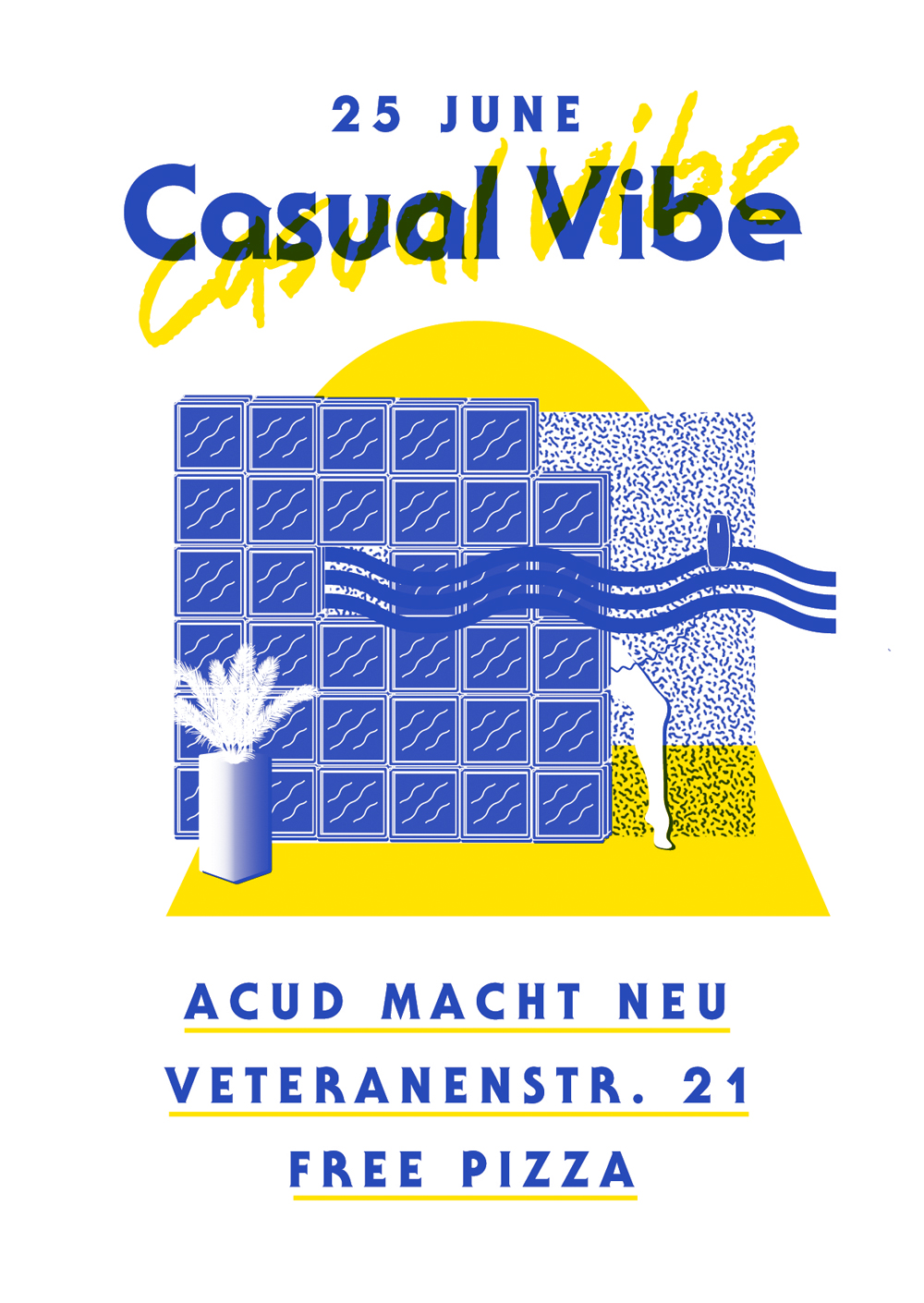 Casual Vibe: Sippin’ Martinis - 25 June at ACUD Macht Neu (Illustration by Savannah Rusher)