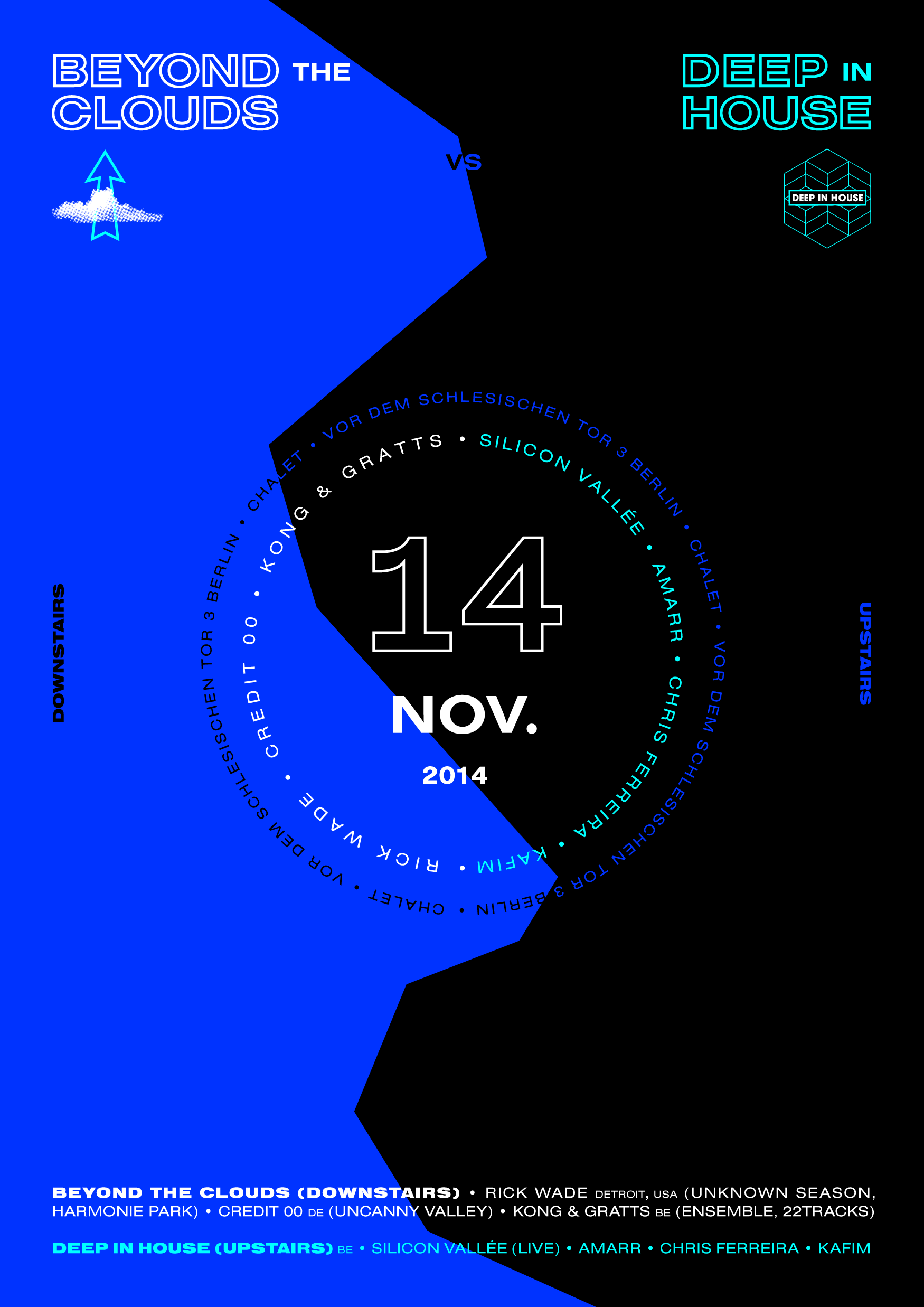 Beyond the Clouds vs. Deep in House with Kong &amp; Gratts, Credit 00, Rick Wade, Silicon Vallee, Amarr, Chris Ferreira, Kafim - 14 November at Chalet