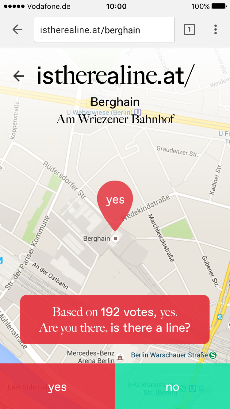 If there's for sure a line, based on lots of votes in the last hours.