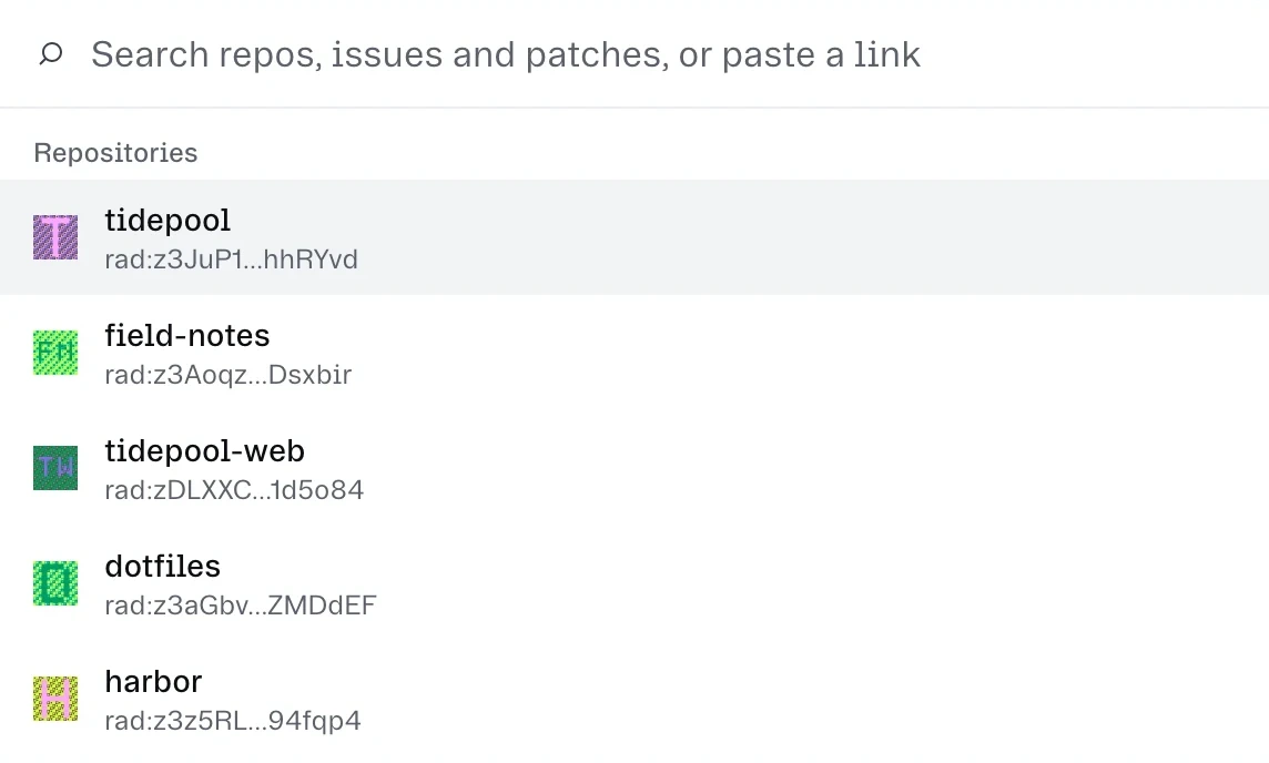 Your repos at a glance, and search results across repos.