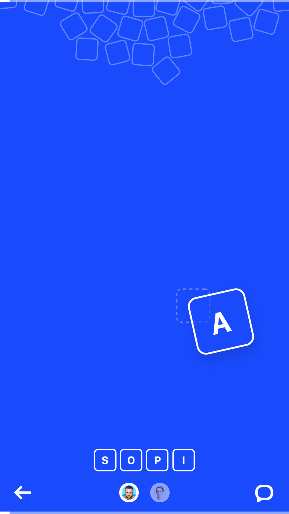 Drag-and-drop letters.